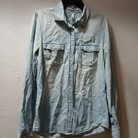 J. Crew Tops - J. Crew Light Blue Denim Shirt